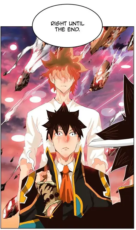 Adegan aksi menegangkan dalam anime God of High School Gambar adegan aksi yang menegangkan dalam anime God of High School