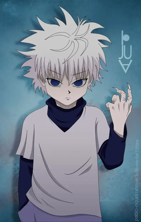 Killua Zoldyck, salah satu karakter favorit dalam Hunter x Hunter Killua Zoldyck, sahabat Gon Freecs
