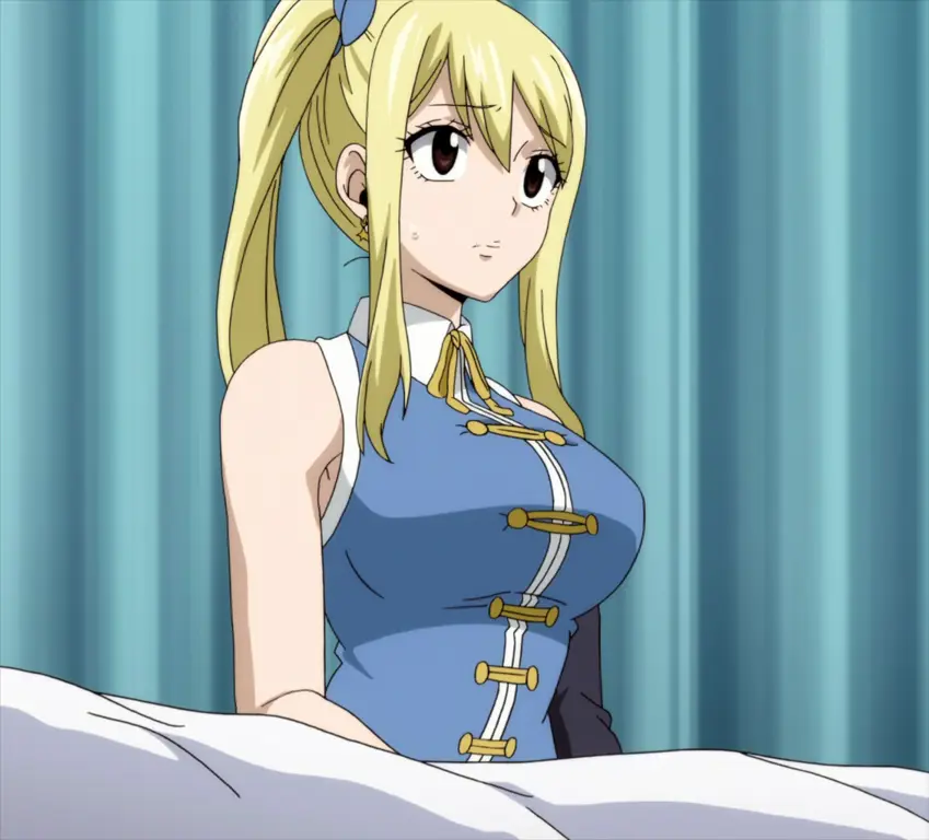 Lucy dan Roh-roh Bintangnya Gambar Lucy Heartfilia, salah satu karakter utama Fairy Tail