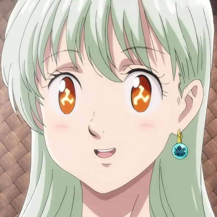 Momen romantis antara Elizabeth dan Meliodas Elizabeth dan Meliodas dalam momen romantis