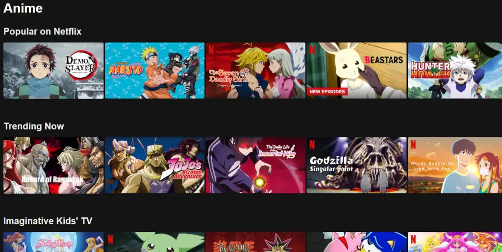 Perbandingan Layanan Streaming Anime Grafik perbandingan layanan streaming anime