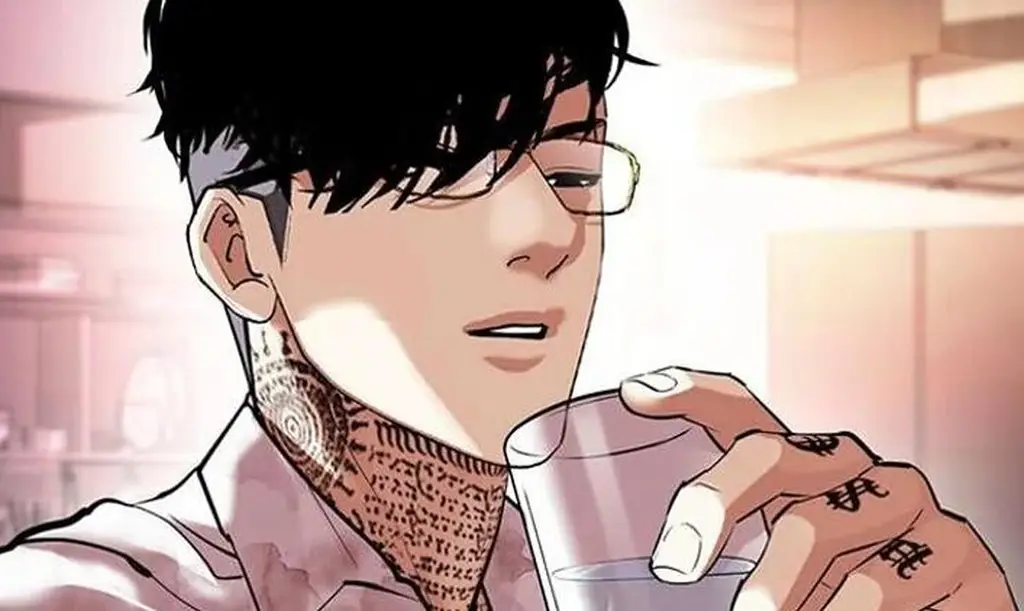 Panel manga Lookism yang menarik Gambar panel menarik dari manga Lookism